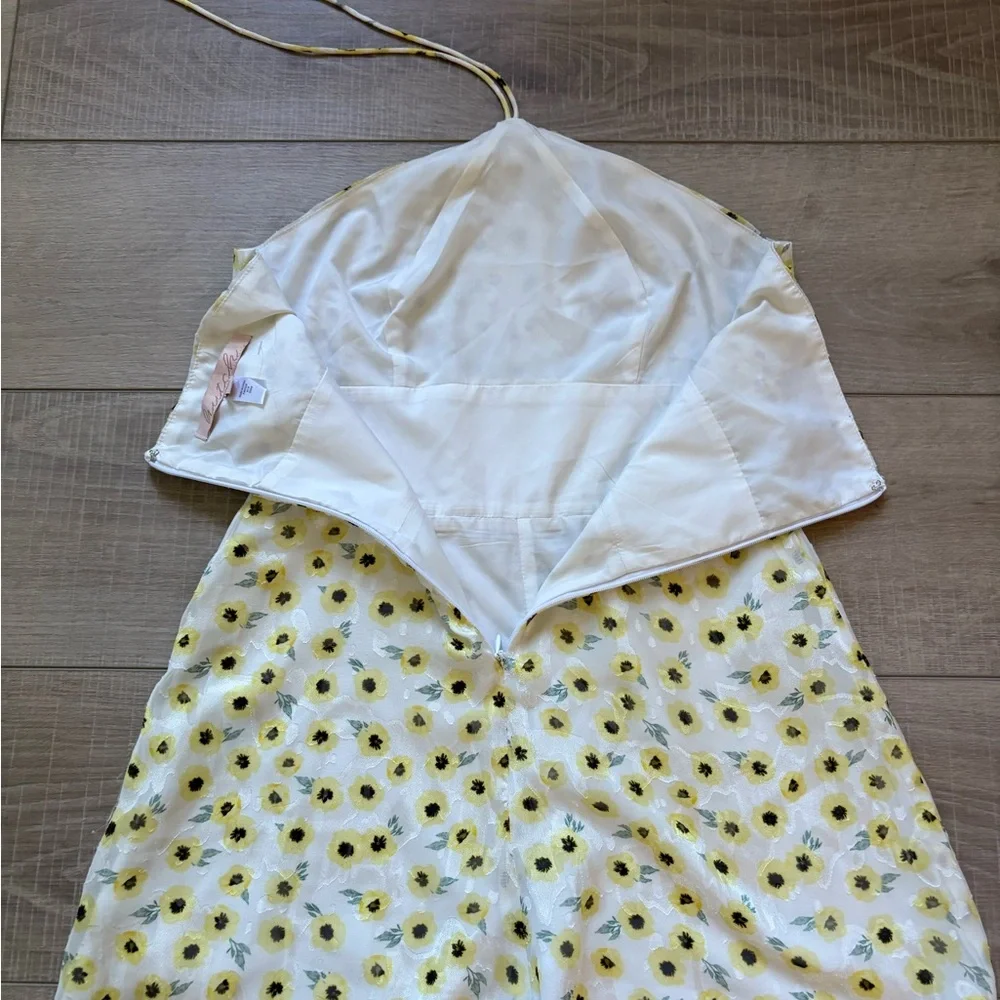 Anthropologie Hutch Ditsy Floral Halter Mini Romper Size 4 - Picture 11 of 11